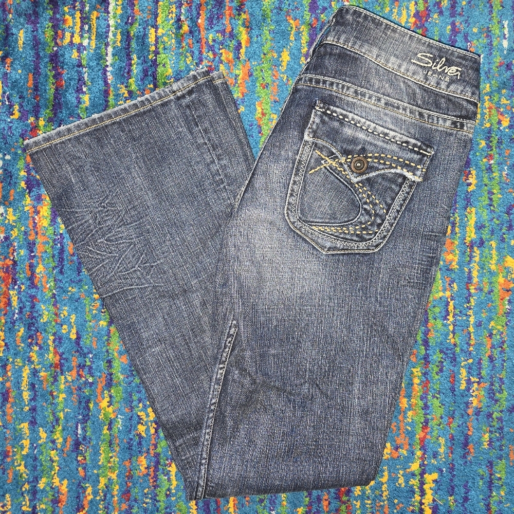 Silver‎ Suki Flap Jeans Bootcut Size 28x31L Good Condition
